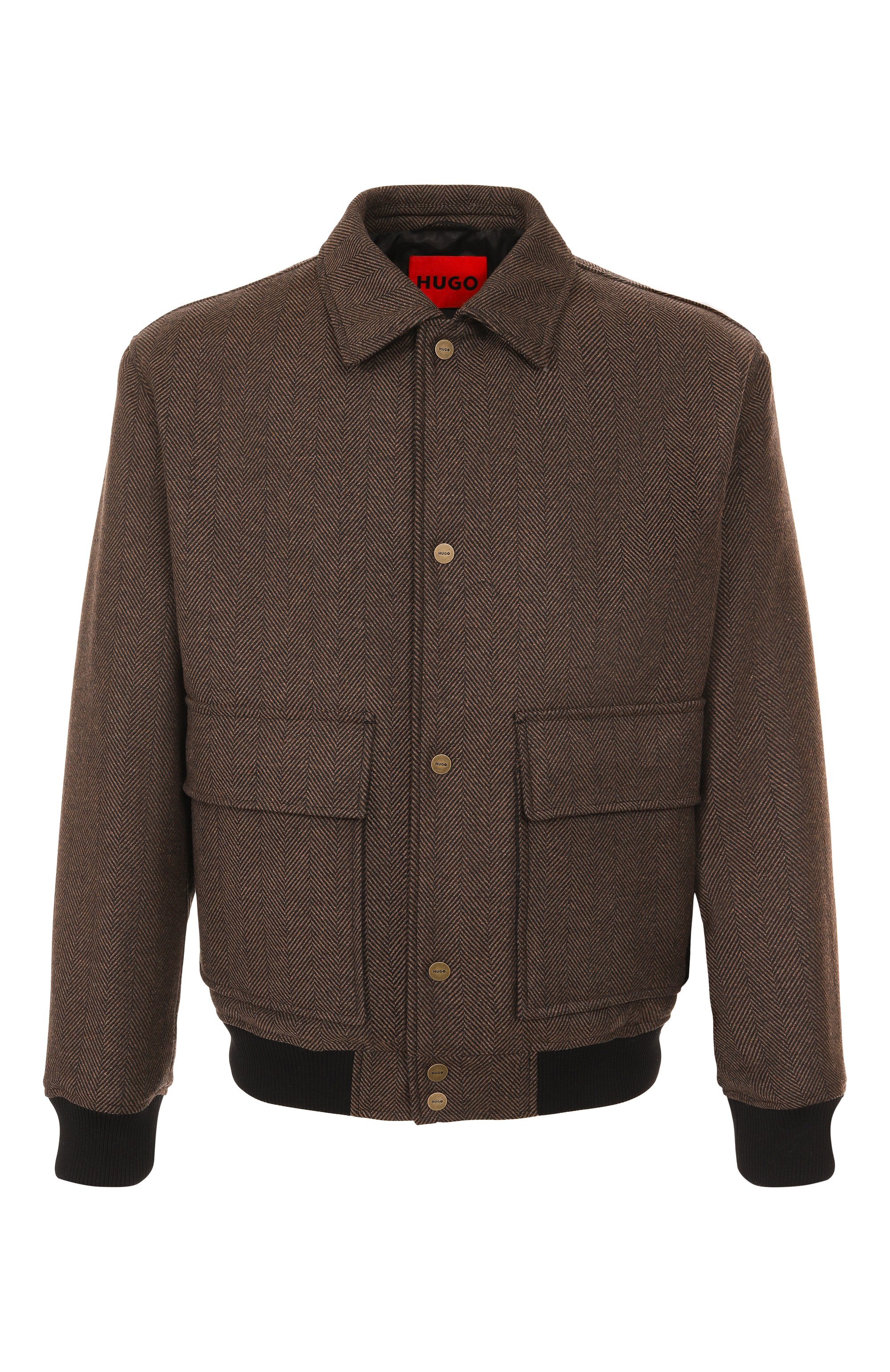 Бомбер из хлопка и шерсти HUGO, арт. 50542617, фото 1
