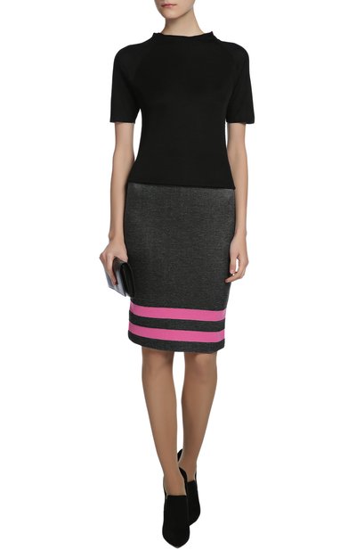 Юбка GIORGIO ARMANI светло-серого цвета по цене 87950 руб., арт. SAN05M/SA29M, фото 4 Юбка GIORGIO ARMANI, арт. SAN05M/SA29M, фото 4