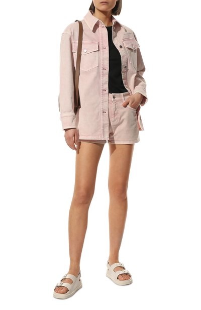 Джинсовые шорты STELLA MCCARTNEY розового цвета по цене 41200 руб., арт. 604340/S0H59, фото 2 Джинсовые шорты STELLA MCCARTNEY, арт. 604340/S0H59, фото 2