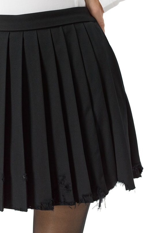 Шерстяная юбка Balenciaga 794459/T0T03 Чёрный  794459/T0T03 Фото 5