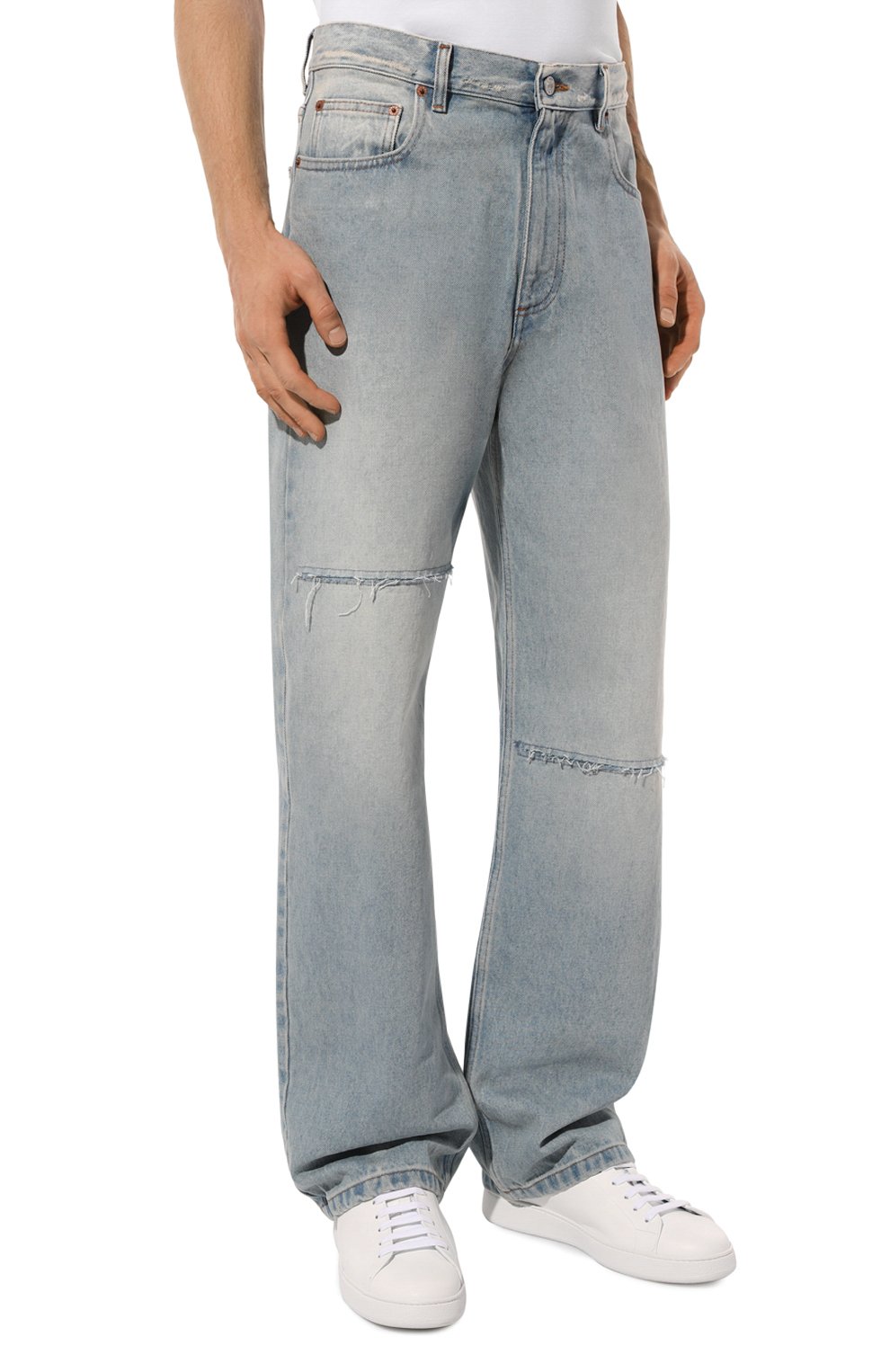 Джинсы MM6 голубого цвета по цене 56750 руб., арт. SH2LA0011/S30589, фото 3 Джинсы MM6, арт. SH2LA0011/S30589, фото 3