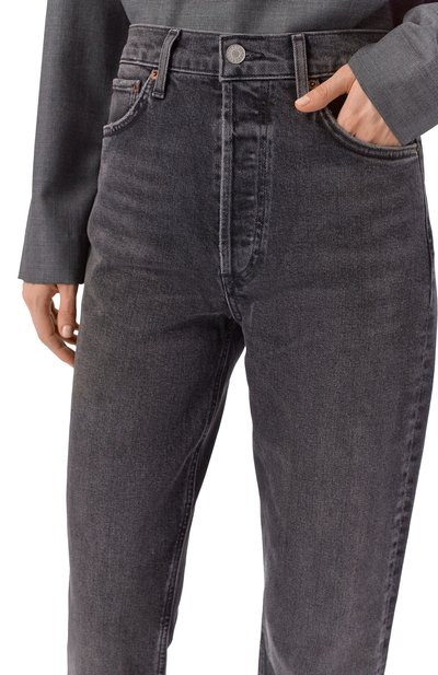 Джинсы 90’s pinch waist long AGOLDE черного цвета по цене 52400 руб., арт. A2661825, фото 5 Джинсы 90’s pinch waist long AGOLDE, арт. A2661825, фото 5