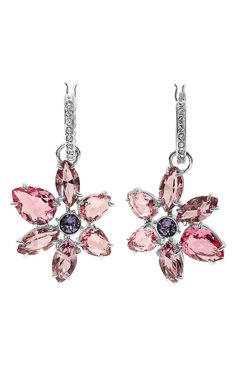 Женские серьги gema SWAROVSKI розового цвета, арт. 5658397 | Фото 1 (Нос: Не проставлено; Региональные ограничения белый список (Axapta Mercury): Не проставлено; Материал: Металл, Кристаллы)