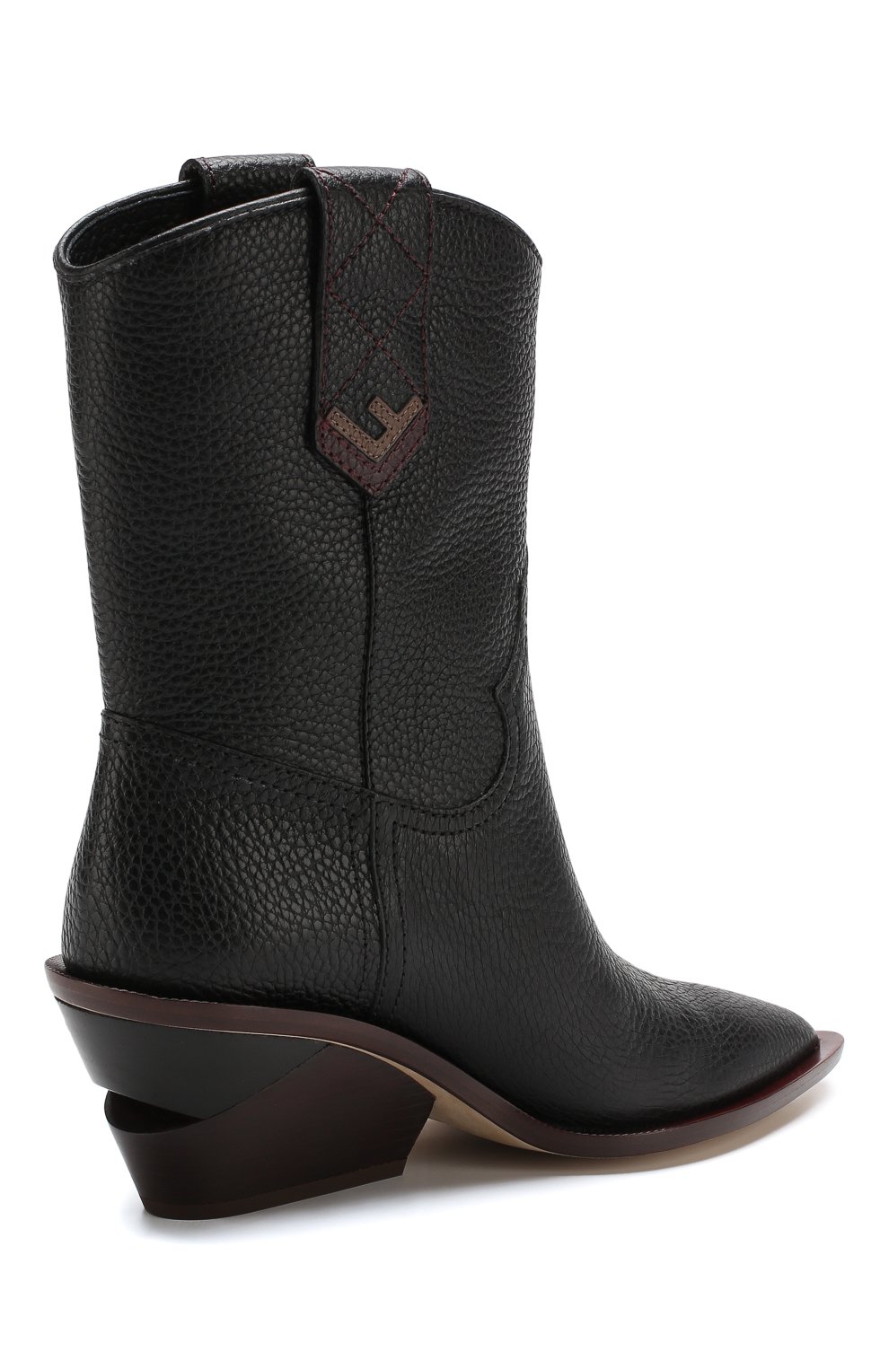Кожаные сапоги на устойчивом каблуке FENDI, арт. 8T6785 A3SZ, фото 4