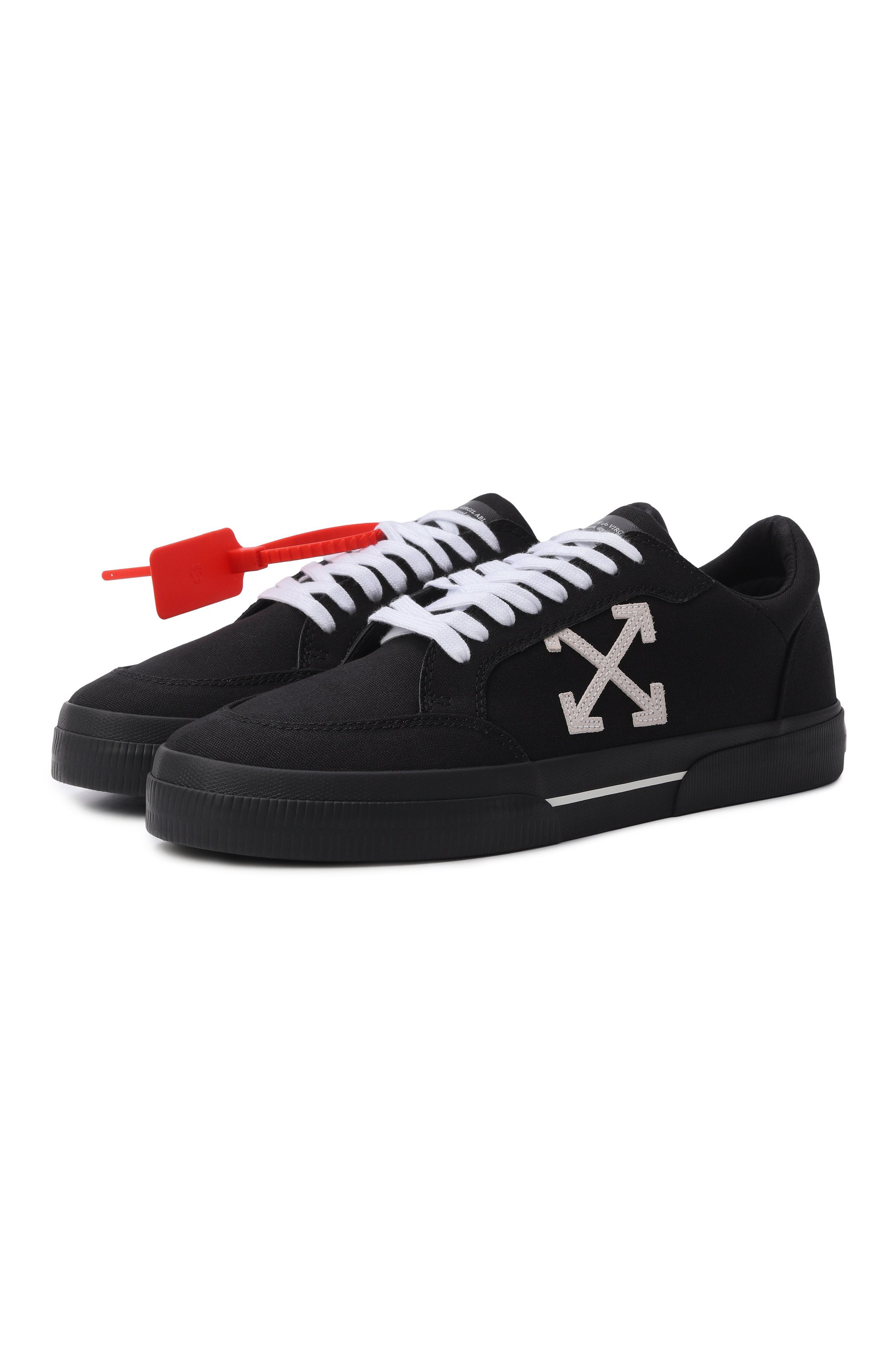 Текстильные кеды vulcanized OFF-WHITE, арт. 0MIA293C99FAB003, фото 1