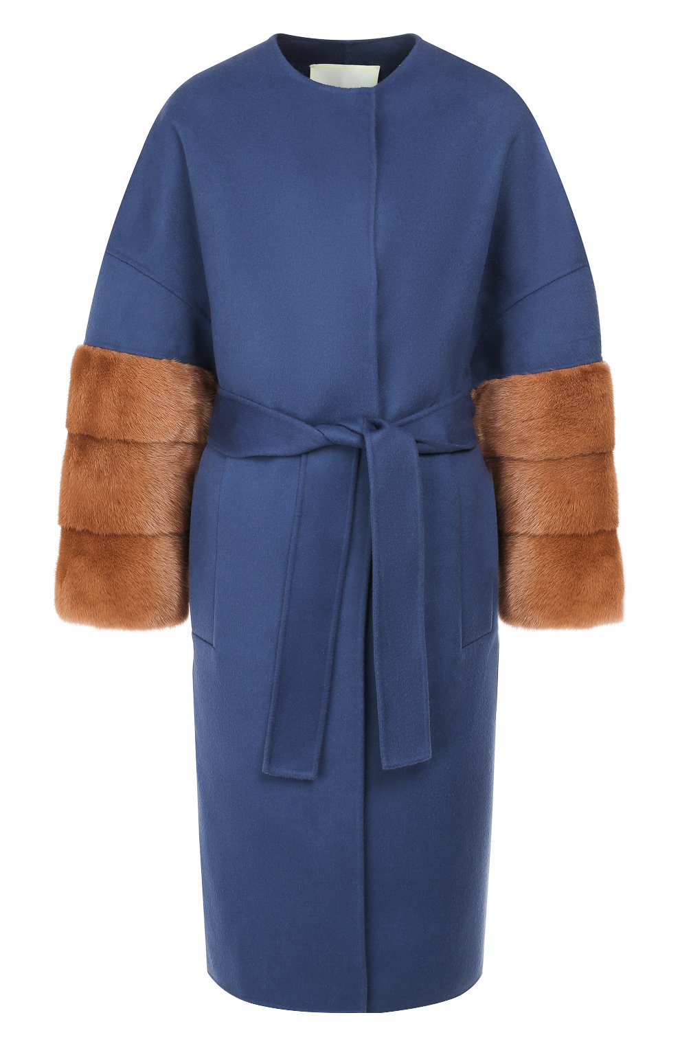 Шерстяное пальто AVA ADORE синего цвета по цене 172500 руб., арт. BELFAST/74 AA FW19, фото 1 Шерстяное пальто AVA ADORE, арт. BELFAST/74 AA FW19, фото 1