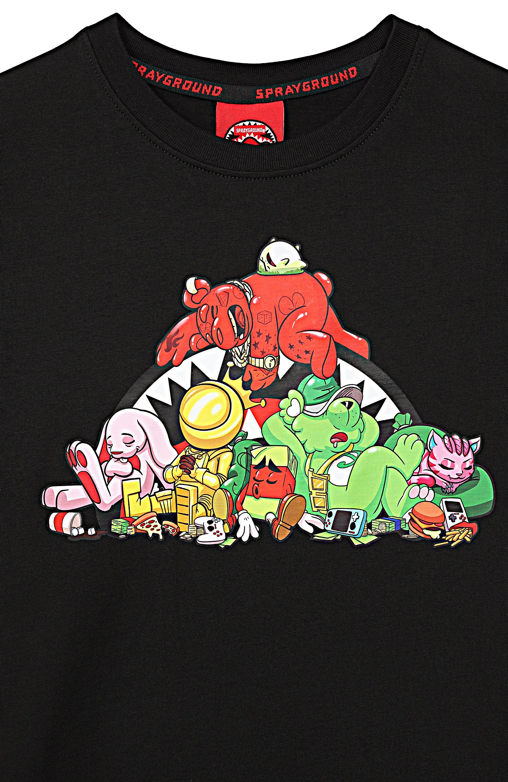 Хлопковая футболка SPRAYGROUND, арт. SPY1536BLK/SLEEPY SPRAY SQUAD REGULAR T-SHIRT BLK, фото 3