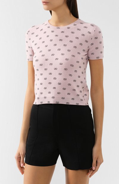Топ из смеси шерсти и кашемира VALENTINO, арт. SB3KCA614UY, фото 3