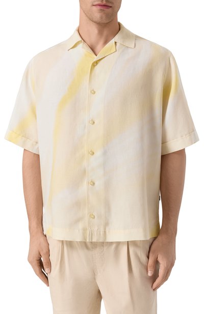 Рубашка из лиоцелла и льна BOSS ORANGE, арт. 50543525, фото 3