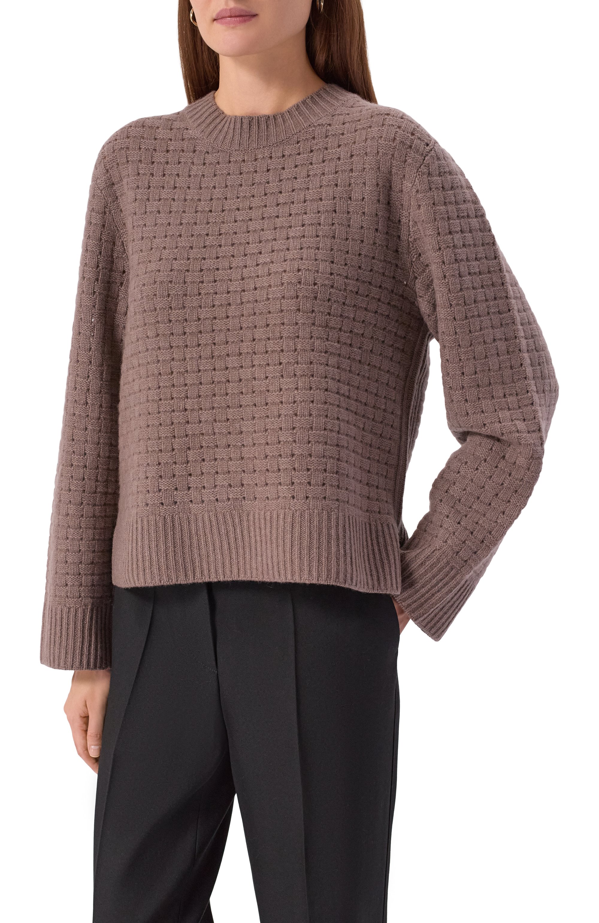 Кашемировый пуловер WINDSOR коричневого цвета по цене 87650 руб., арт. 52 DP614 10000805, фото 3 Кашемировый пуловер WINDSOR, арт. 52 DP614 10000805, фото 3