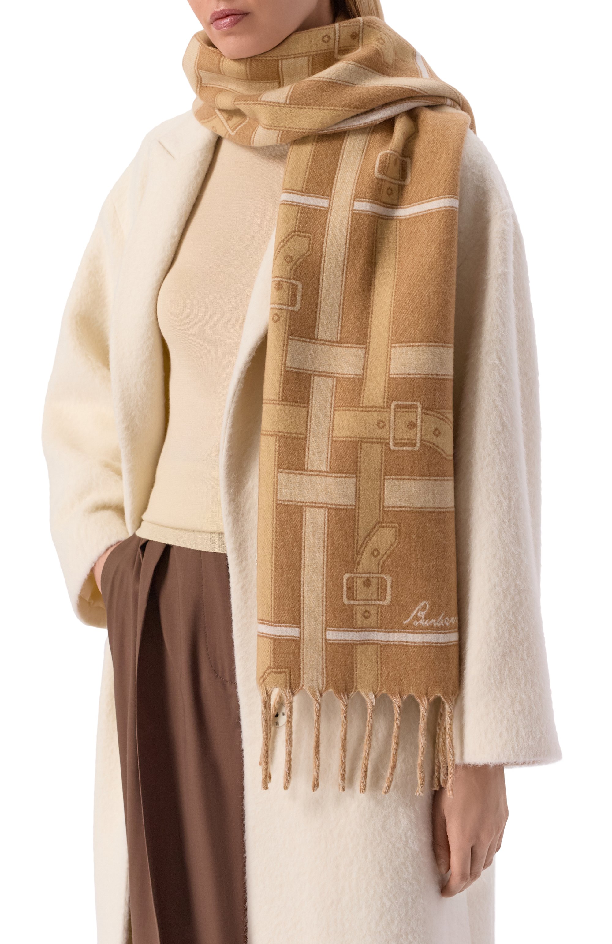 Кашемировый шарф BURBERRY, арт. 8122316, фото 2