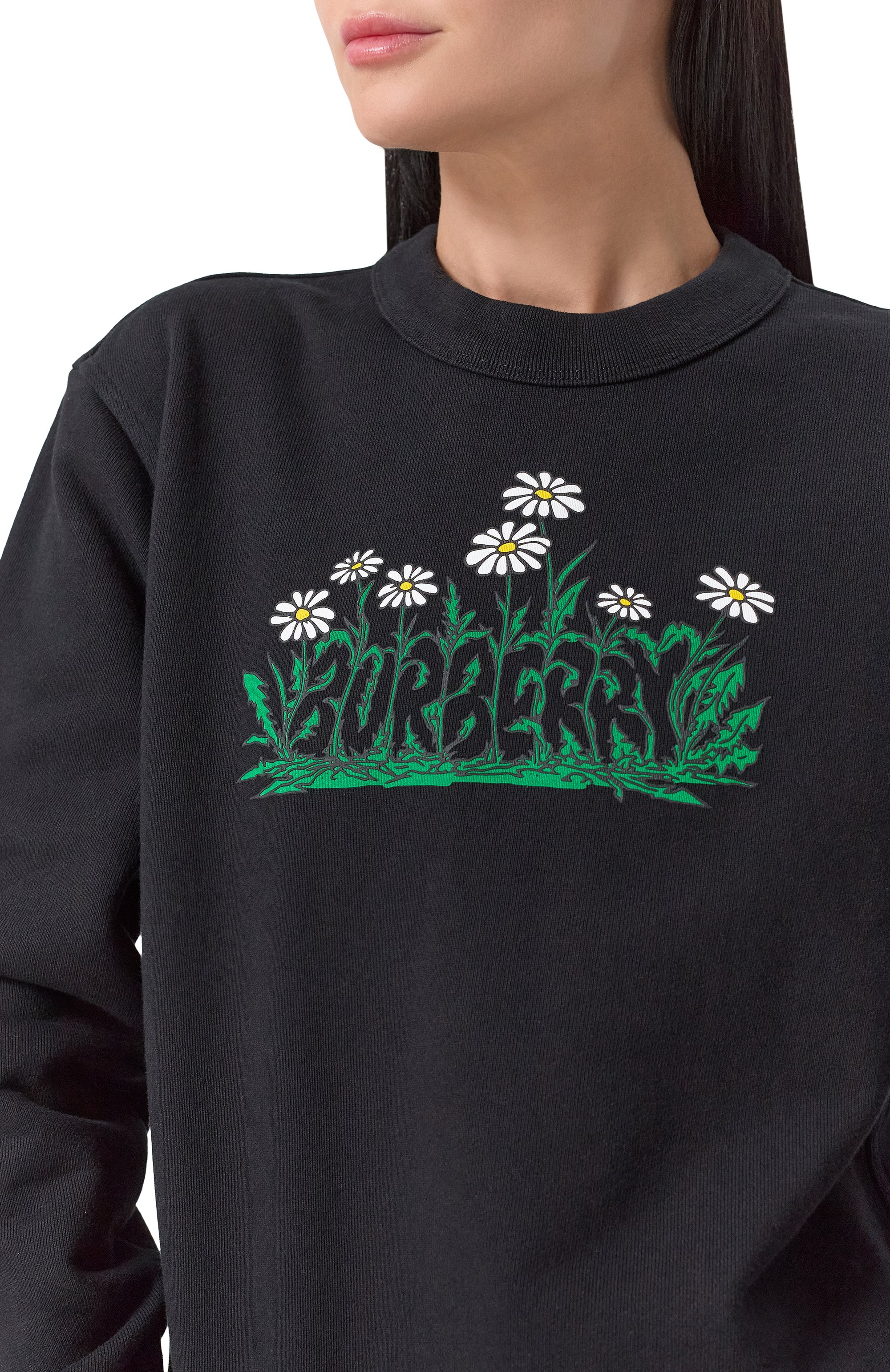 Хлопковый свитшот BURBERRY черного цвета по цене 99500 руб., арт. 8104900, фото 5 Хлопковый свитшот BURBERRY, арт. 8104900, фото 5