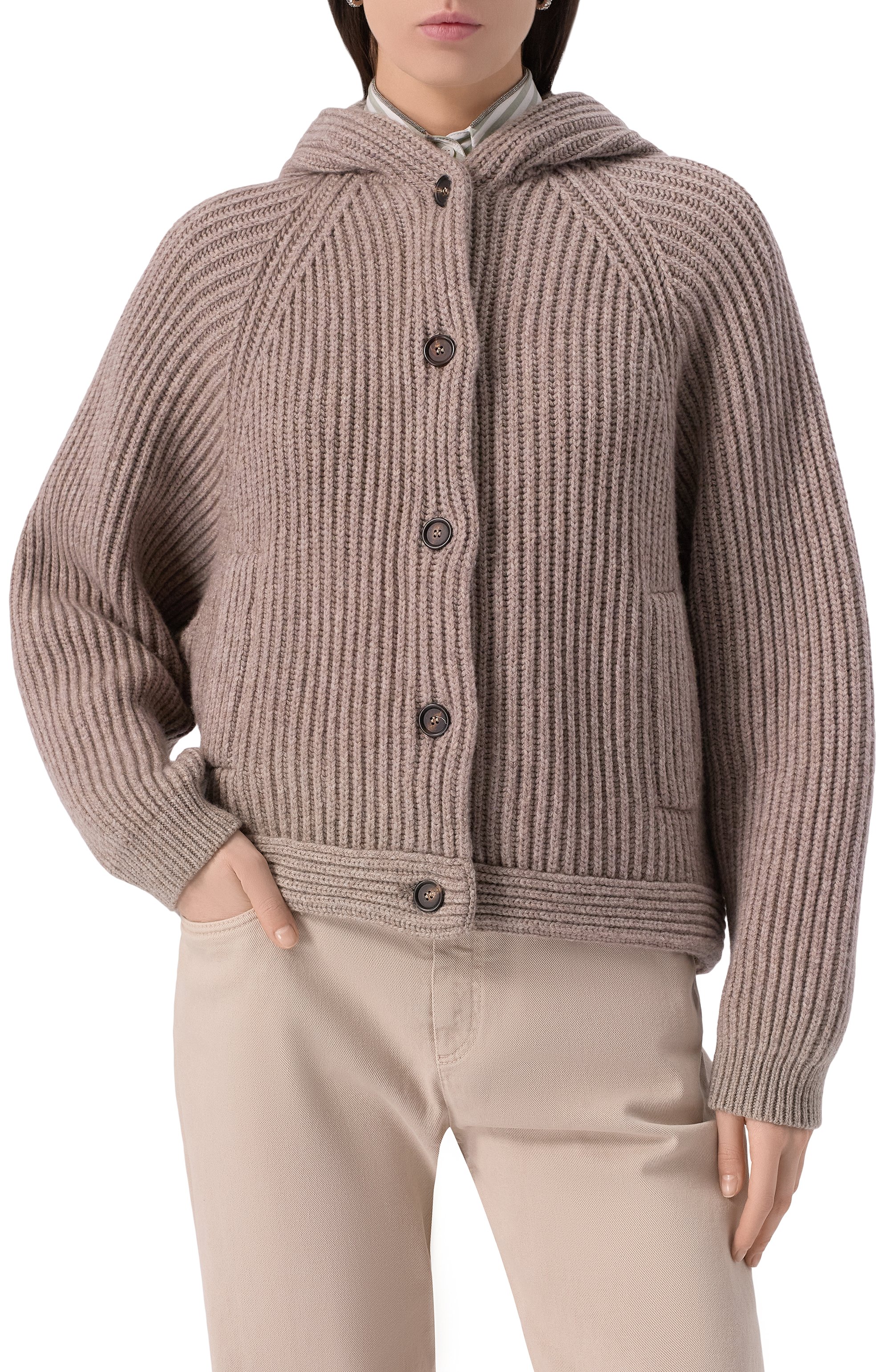 Кашемировый кардиган BRUNELLO CUCINELLI, арт. M52509706, фото 3