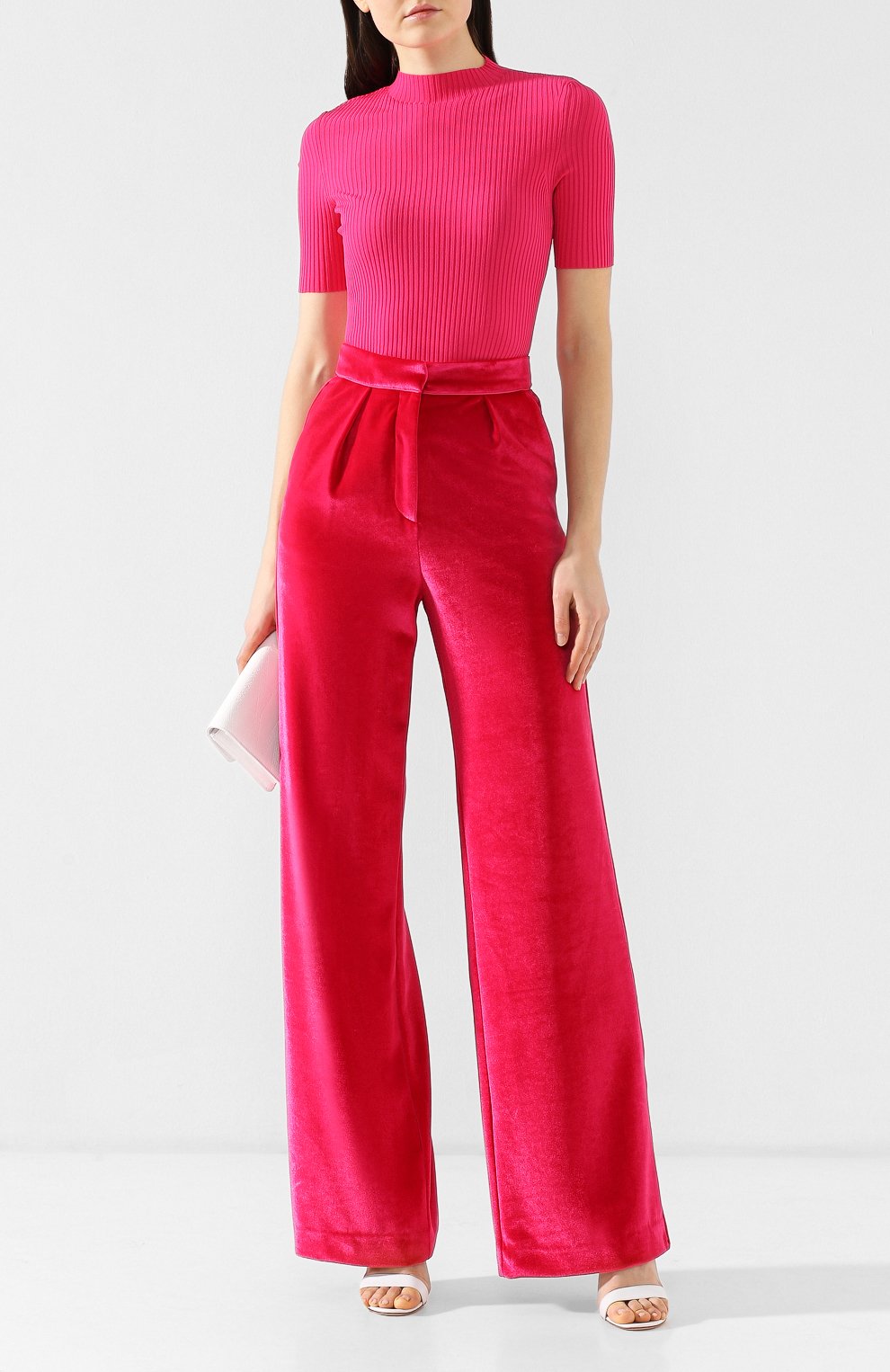 Топ из вискозы MRZ розового цвета по цене 39150 руб., арт. S19-0048, фото 2 Топ из вискозы MRZ, арт. S19-0048, фото 2