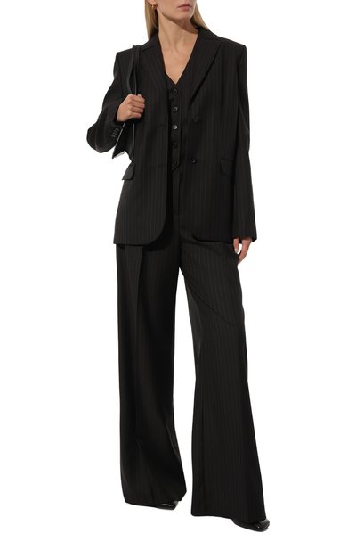 Шерстяной жакет LESYANEBO темно-синего цвета по цене 68400 руб., арт. FW23/H-424/Dr, фото 2 Шерстяной жакет LESYANEBO, арт. FW23/H-424/Dr, фото 2