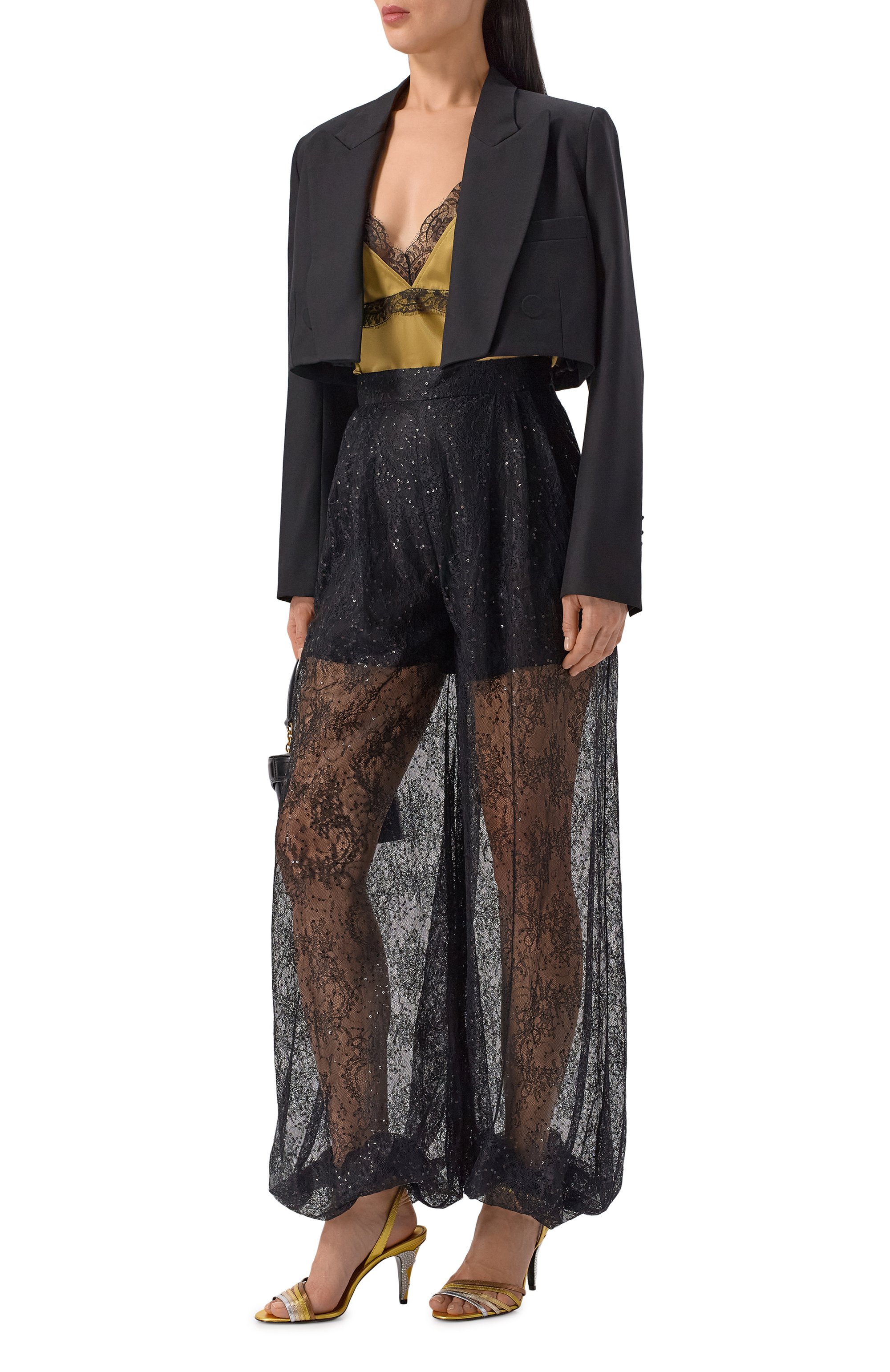 Брюки NINA RICCI черного цвета по цене 157500 руб., арт. 26PCPA022/PA0506, фото 2 Брюки NINA RICCI, арт. 26PCPA022/PA0506, фото 2