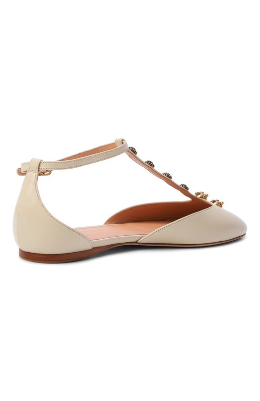 Кожаные балетки Celeste Chloé CH26S16KWP Кремовый  CH26S16KWP Фото 5
