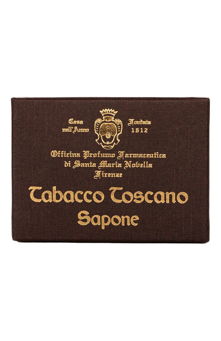 Твердое туалетное мыло tabacco toscano (150g) SANTA MARIA NOVELLA бесцветного цвета, арт. SMN7011559 | Фото 1 (Нос: Не проставлено; Региональные ограничения белый список (Axapta Mercury): Не проставлено; Назначение: Для тела; Тип продукта: Мыло; Косметика кросс-кт: Уход У)