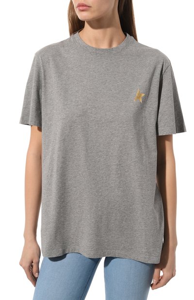 Хлопковая футболка GOLDEN GOOSE DELUXE BRAND, арт. GWP01220/P00019360311, фото 3