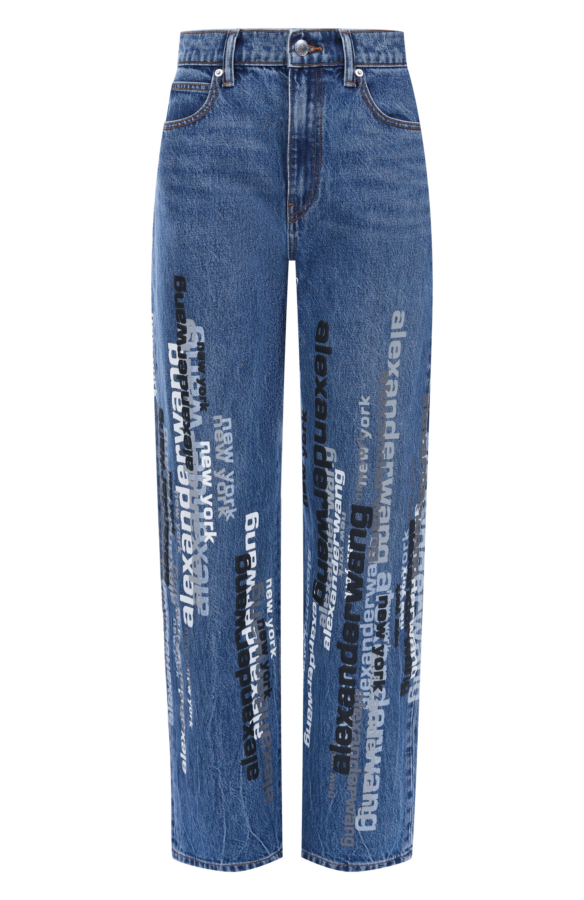 Джинсы ALEXANDER WANG синего цвета по цене 89950 руб., арт. 4DC4254871, фото 1 Джинсы ALEXANDER WANG, арт. 4DC4254871, фото 1