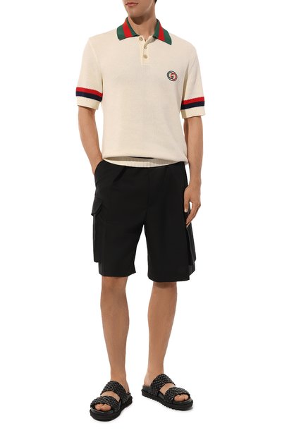 Хлопковое поло GUCCI, арт. 739954/XKC90, фото 2