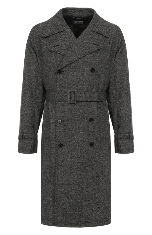 Шерстяное пальто Dolce & Gabbana G052KT/FM2G4 Серый G052KT/FM2G4
