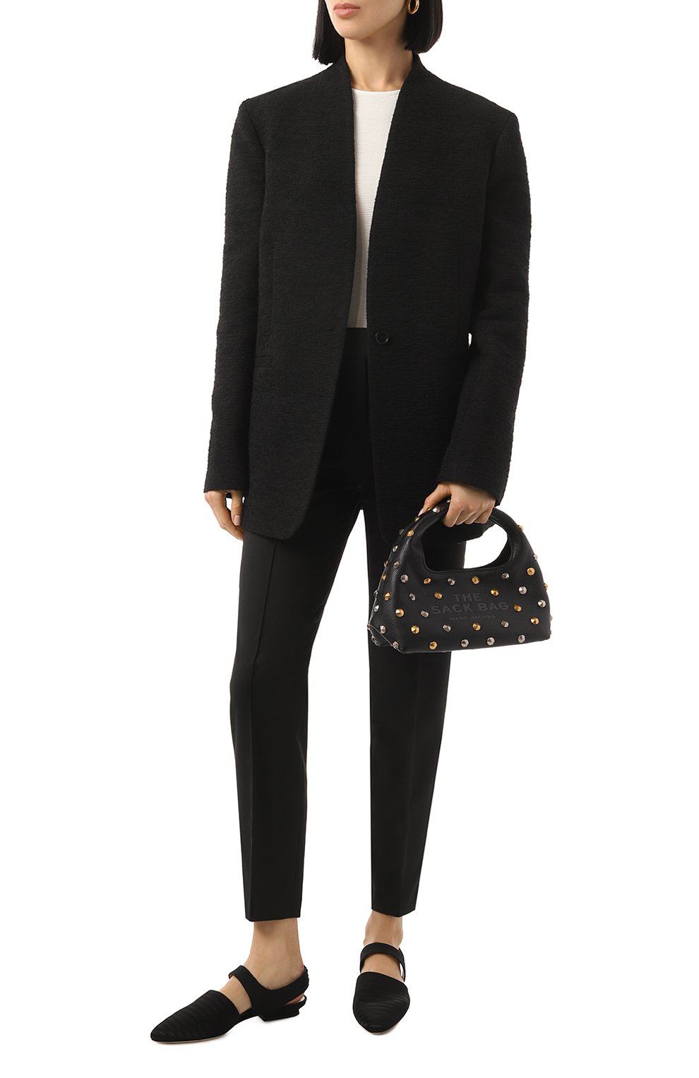 Сумка the sack mini MARC JACOBS (THE) черного цвета по цене 66150 руб., арт. 2F4HSH017H04, фото 7 Сумка the sack mini MARC JACOBS (THE), арт. 2F4HSH017H04, фото 7