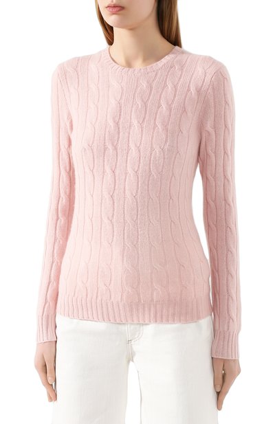 Кашемировый пуловер POLO RALPH LAUREN розового цвета по цене 52700 руб., арт. 211780379, фото 3 Кашемировый пуловер POLO RALPH LAUREN, арт. 211780379, фото 3
