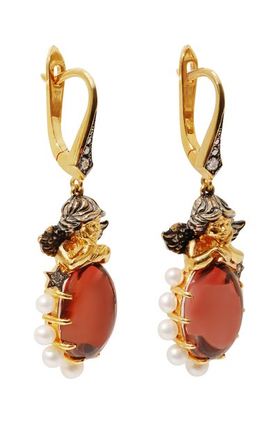 Серьги cupids QUEENSBEE разноцветного цвета по цене 97020 руб., арт. 202358, фото 3 Серьги cupids QUEENSBEE, арт. 202358, фото 3