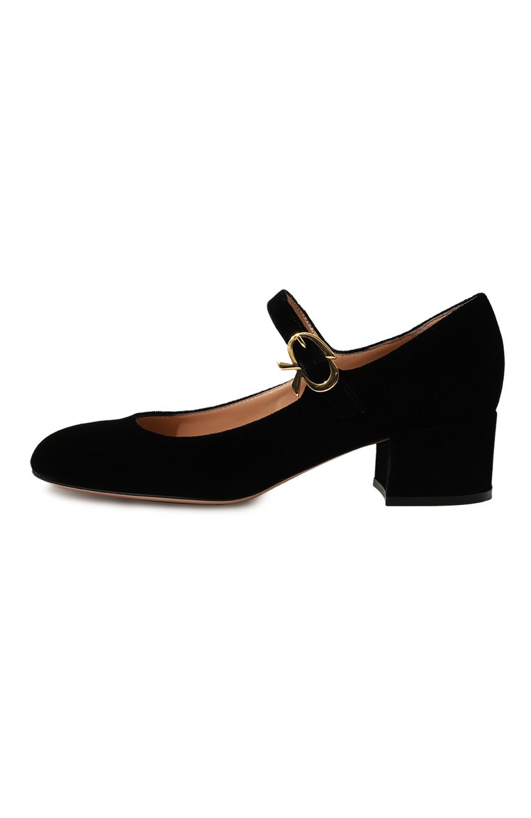 Текстильные туфли mary ribbon GIANVITO ROSSI, арт. G22101.45RIC.VELNER0, фото 1