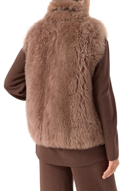 Жилет из меха козы BRUNELLO CUCINELLI, арт. MPMWL7663, фото 4