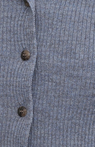 Шерстяной кардиган NANUSHKA синего цвета по цене 35650 руб., арт. SID_BLUE_MELANGE W00L KNIT, фото 5 Шерстяной кардиган NANUSHKA, арт. SID_BLUE_MELANGE W00L KNIT, фото 5