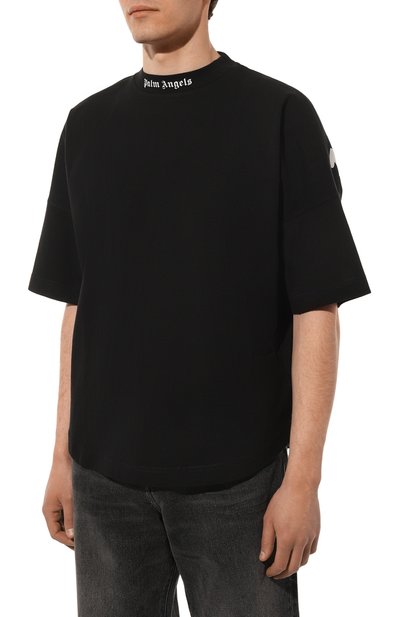 Хлопковая футболка PALM ANGELS, арт. PMAA002C99JER0011001, фото 3