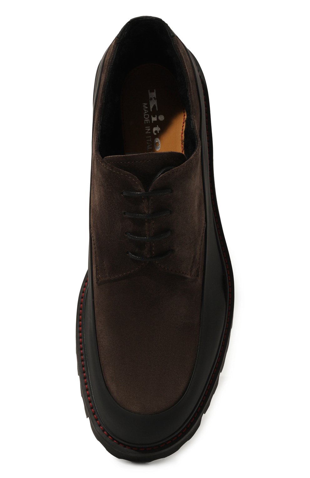 Замшевые дерби KITON, арт. USSA194N0112506, фото 6