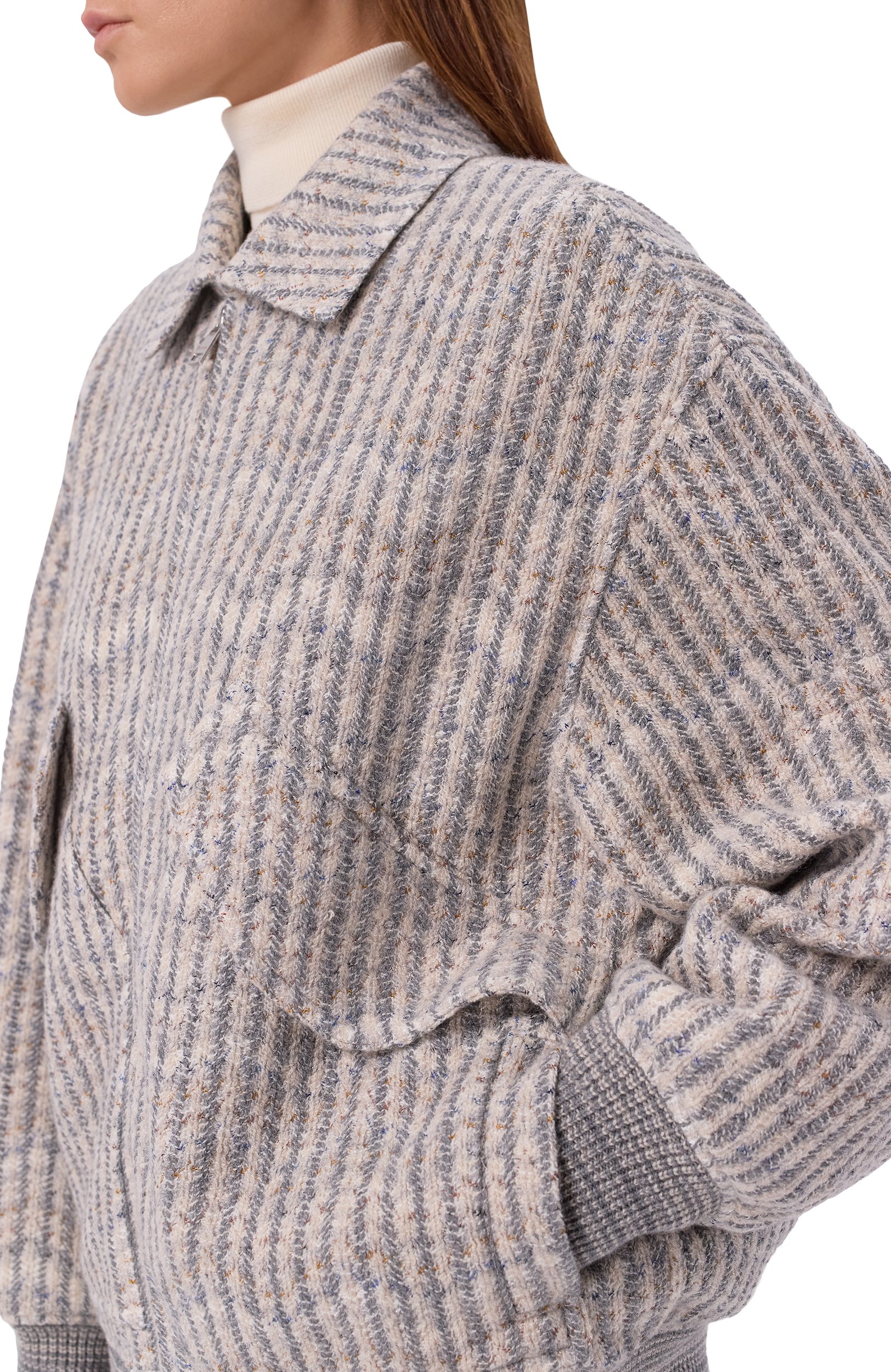 Бомбер из кашемира и вискозы MISSONI, арт. DS26WC06/BC006H, фото 5