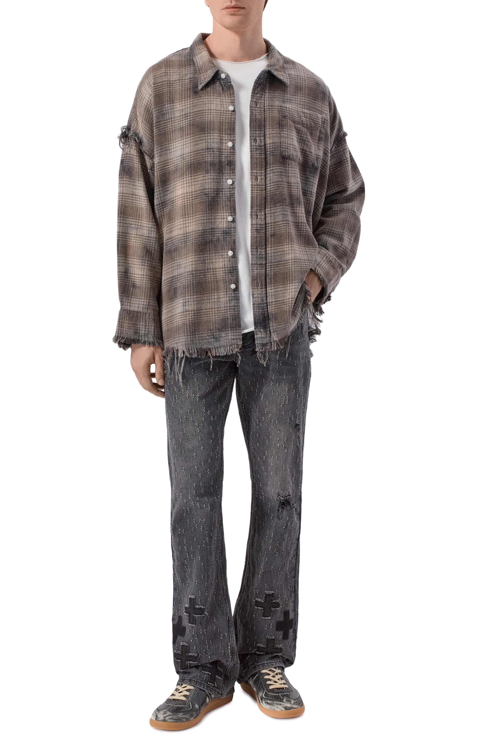 Хлопковая рубашка R13, арт. R13WR075-R684B, фото 2