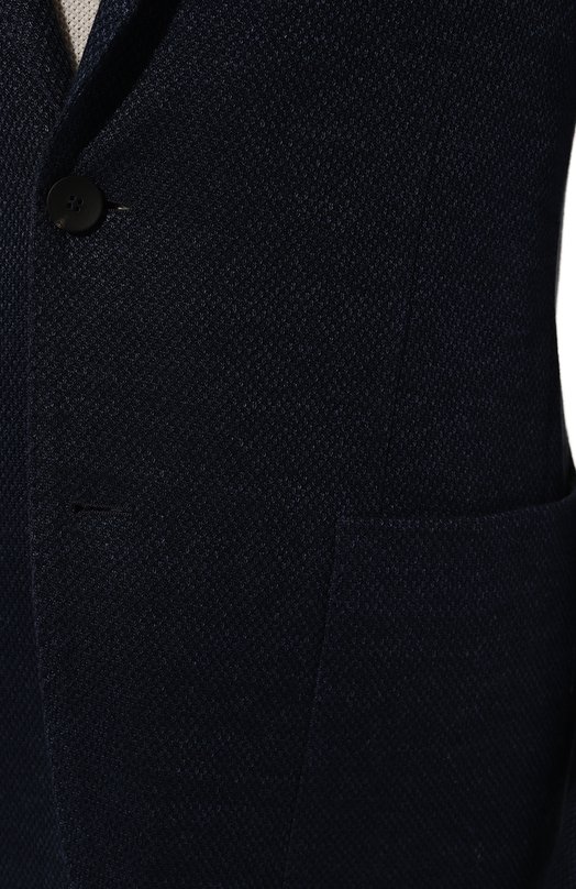 Пиджак изо льна и хлопка Fradi Синий, фото 7