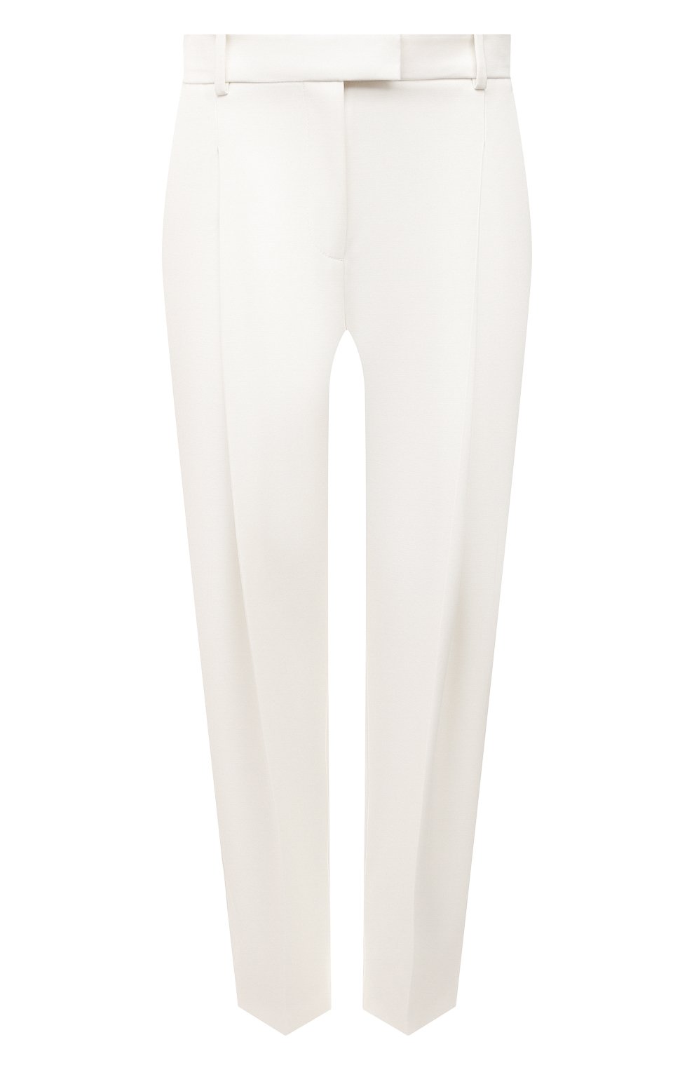 Шерстяные брюки ALEXANDER MCQUEEN белого цвета по цене 119000 руб., арт. 700138/QJACX, фото 1 Шерстяные брюки ALEXANDER MCQUEEN, арт. 700138/QJACX, фото 1