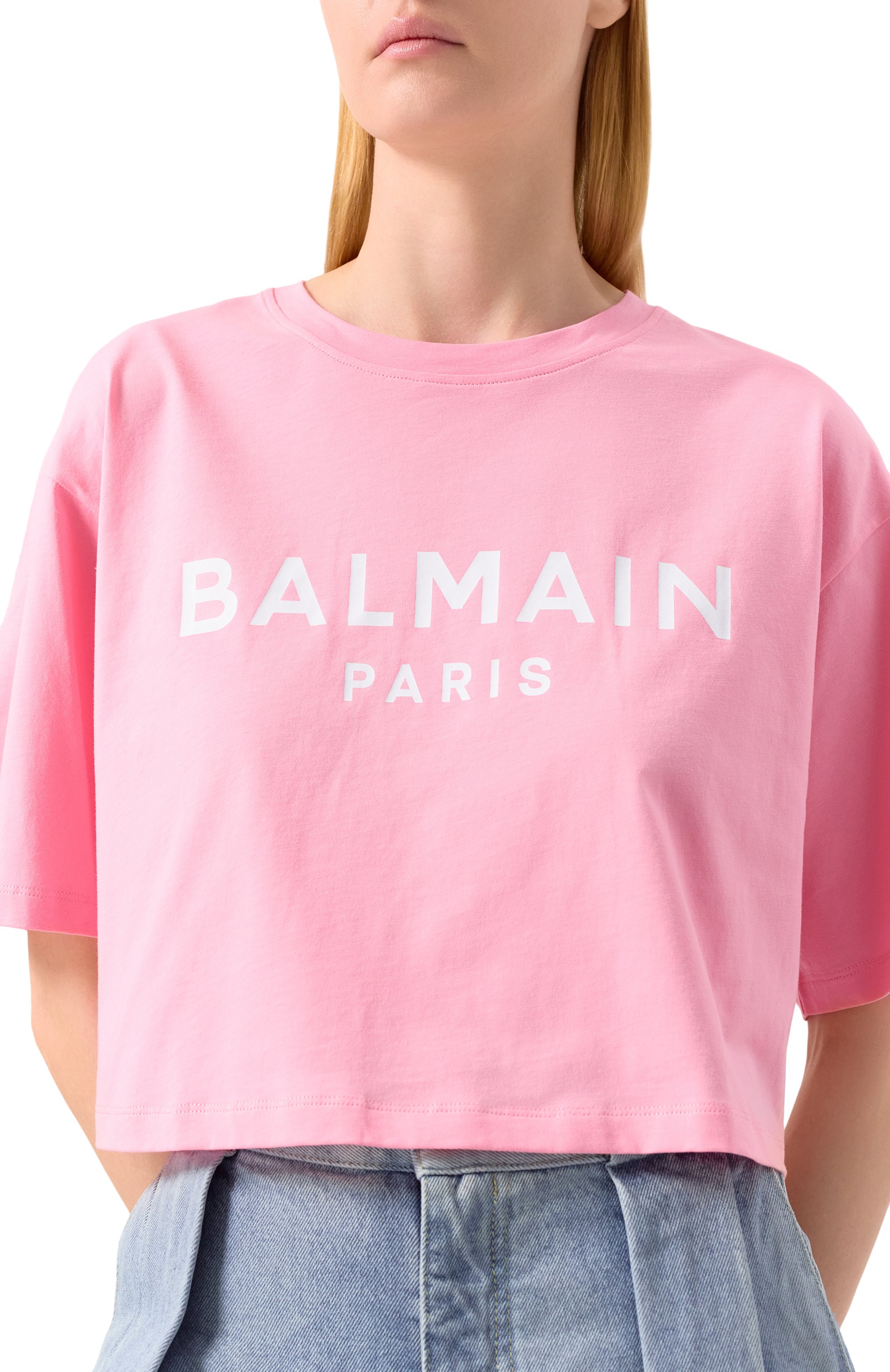 Хлопковая футболка BALMAIN, арт. BF1EE020/BB02, фото 5