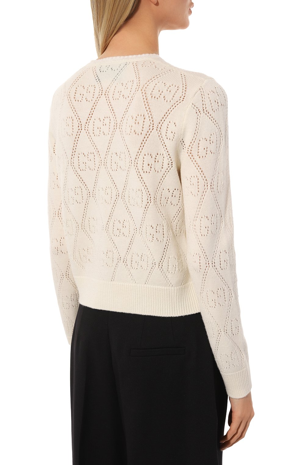 Шерстяной кардиган GUCCI, арт. 642117 XKBL7, фото 4