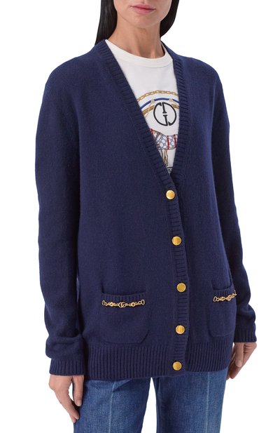 Кашемировый кардиган GUCCI, арт. 662187/XKBYJ, фото 3