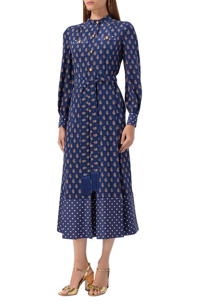 Шелковое платье VALENTINO, арт. 7B3VAFK2/9JA, фото 3