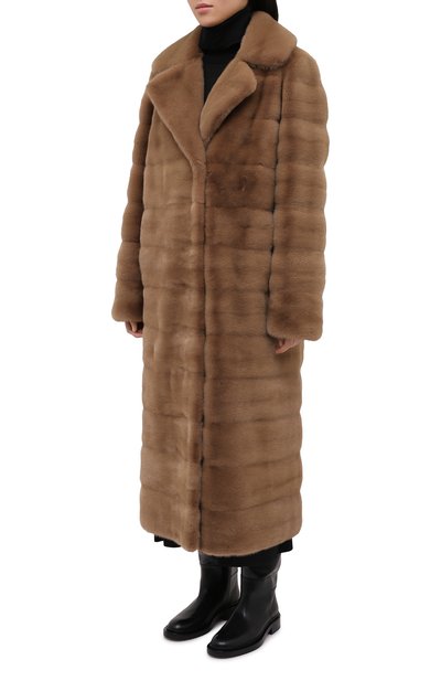 Шуба из меха норки YVES SALOMON, арт. 21WYM34222VFLX, фото 3