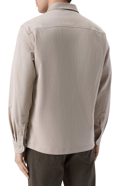 Рубашка из шерсти и шелка PAUL&SHARK, арт. 26413318, фото 4