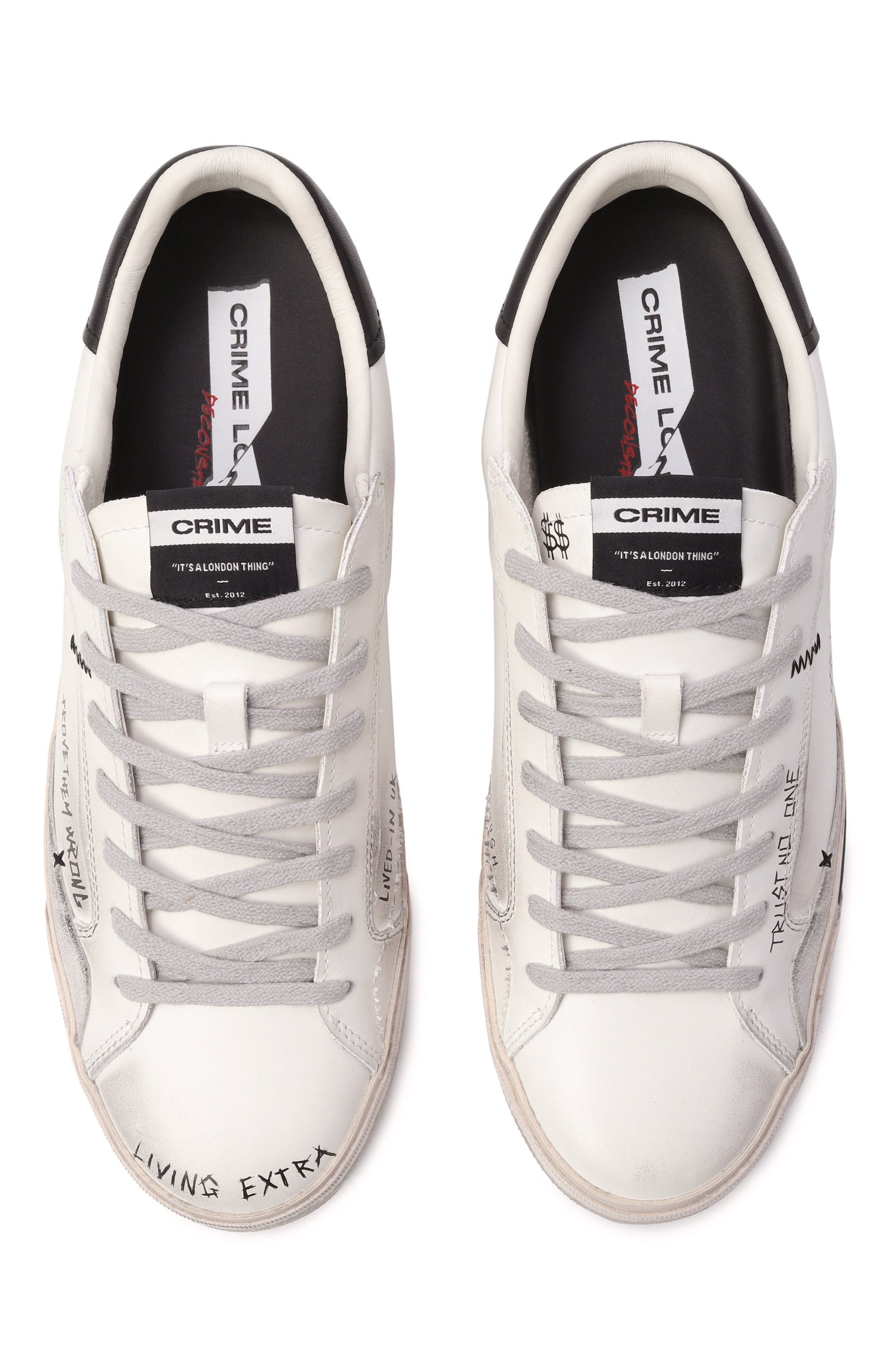 Кожаные кеды distressed ink wall CRIME LONDON, арт. 11033AA8, фото 5