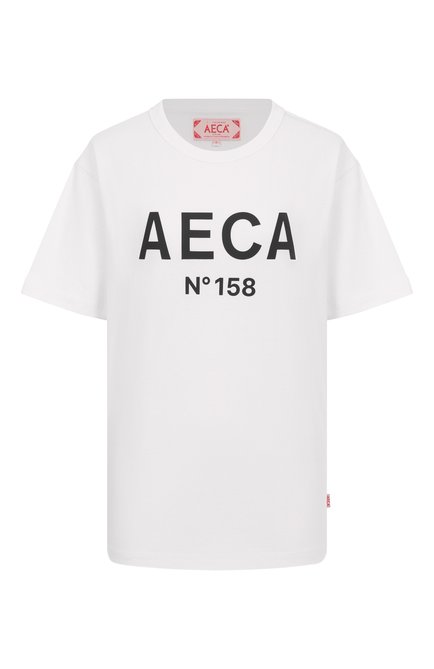 Женская хлопковая футболка AECA WHITE, арт. AWCMSSBBTTSST005A2.WHITE/BLACK (M)
