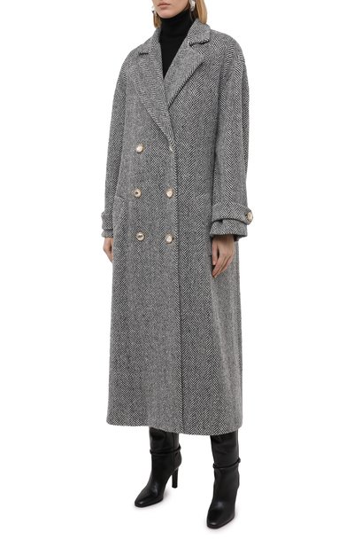 Шерстяное пальто ALESSANDRA RICH, арт. FAB2286-F3007, фото 3