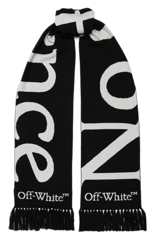 

Шерстяной шарф Off-White, Чёрно-белый