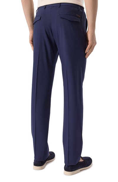 Шерстяные брюки STEFANO RICCI темно-синего цвета по цене 130000 руб., арт. M1T5100153/W0010P, фото 4 Шерстяные брюки STEFANO RICCI, арт. M1T5100153/W0010P, фото 4