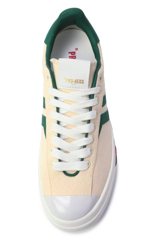 Текстильные кеды Court Ace Pro-Keds 1949 C0URT ACE/CANVAS & LEATHER Кремовый  C0URT ACE/CANVAS & LEATHER Фото 6